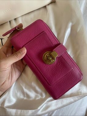 Polo Ralph Lauren pink wallet clutch